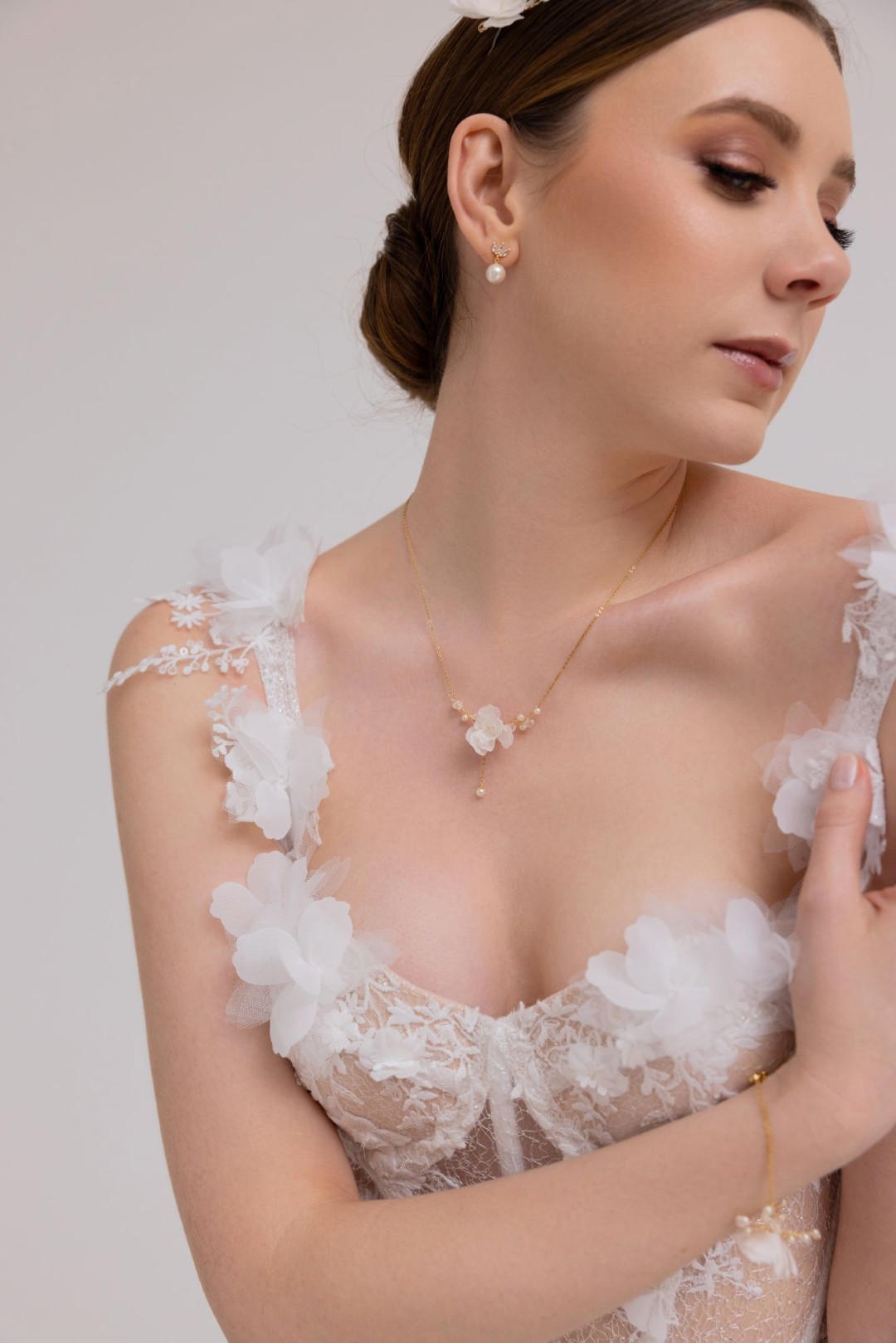 naszyjnik ślubny kwiaty naszyjnik ślubny kwiaty