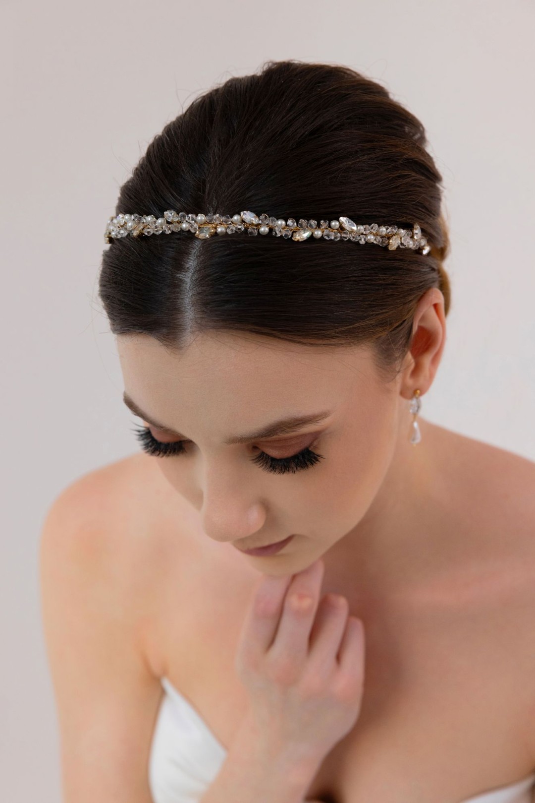 opaska ślubna z kryształkami (2)