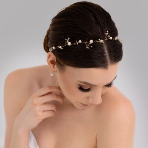 Wianek gałązka z perłami Preciosa "Glorielle"