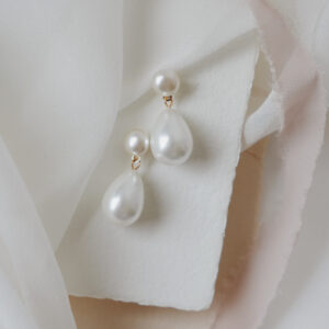 Kolczyki ślubne z perłami "Amberly"